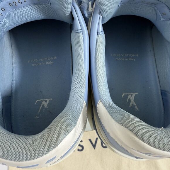 Louis Vuitton LV Trainer Sneakers by Virgil Abloh Baby Blue Size 9 US Authentic - Picture 9 of 10
